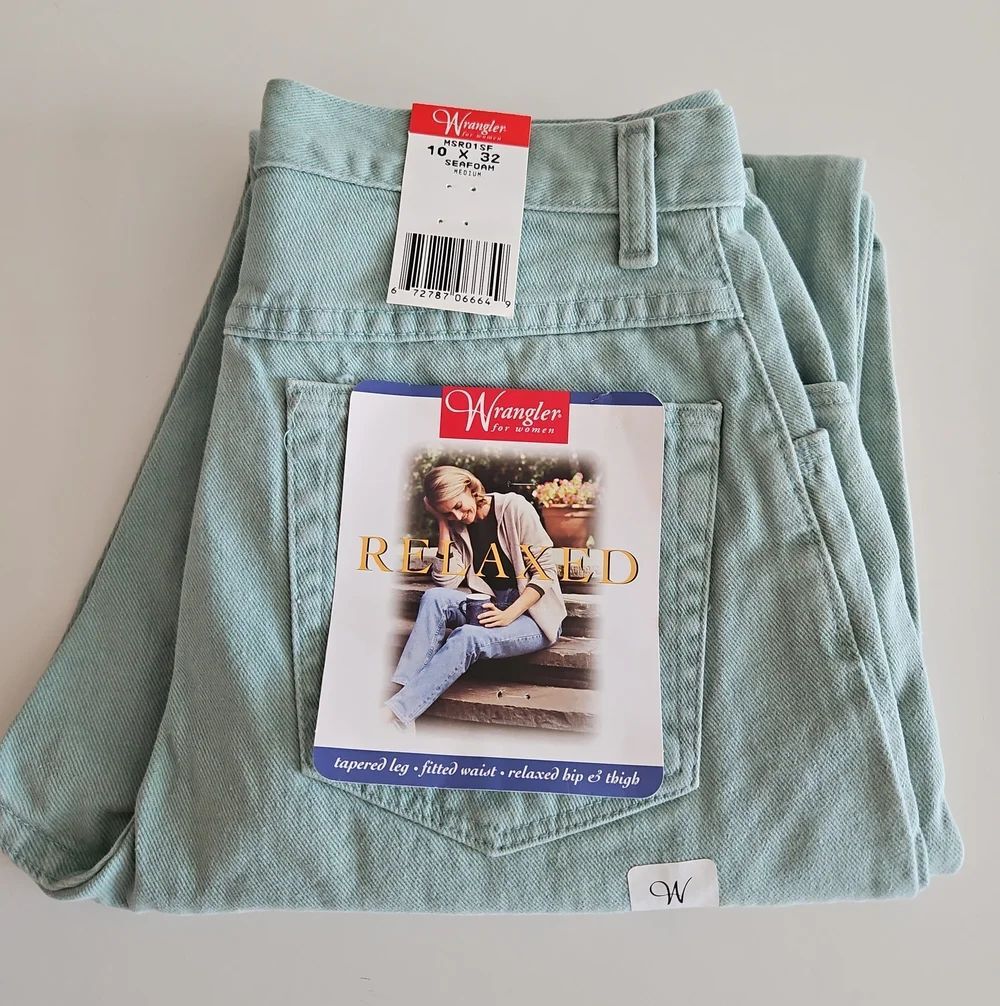 Wrangler Seafoam Green Denim Jeans